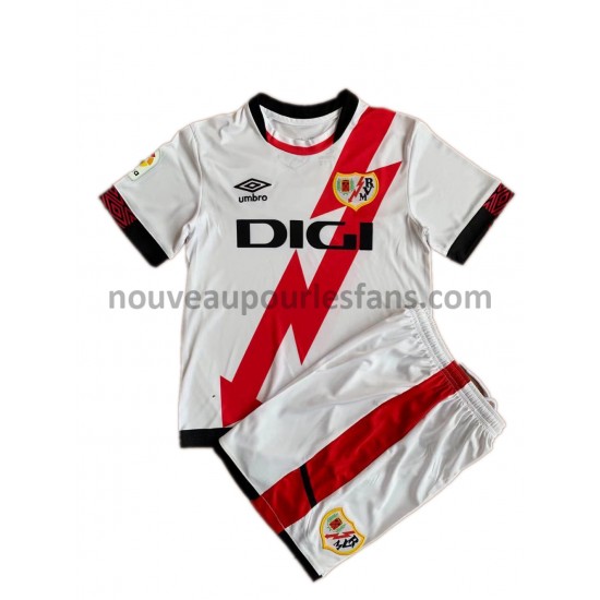 Maillot Rayo Vallecano Enfant Tenue Domicile 2021-2022 Manche Courte