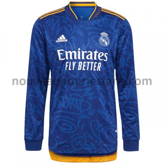 Maillot Real Madrid Tenue Extérieur 2021-2022 Manche Longue
