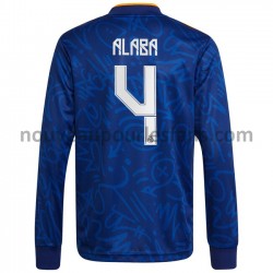 Maillot Real Madrid David Alaba 4 Tenue Extérieur 2021-2022 Manche Longue