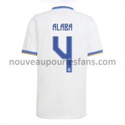 Maillot Real Madrid David Alaba 4 Tenue Domicile 2021-2022 Manche Courte