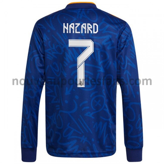 Maillot Real Madrid Eden Hazard 7 Tenue Extérieur 2021-2022 Manche Longue