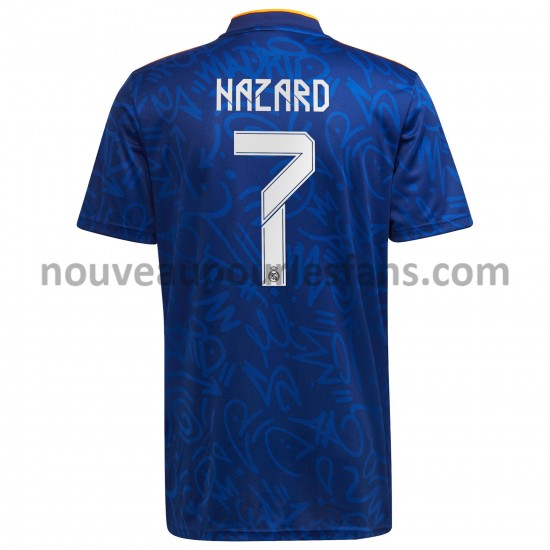 Maillot Real Madrid Eden Hazard 7 Tenue Extérieur 2021-2022 Manche Courte
