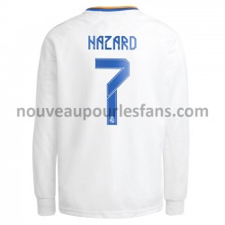 Maillot Real Madrid Eden Hazard 7 Tenue Domicile 2021-2022 Manche Longue