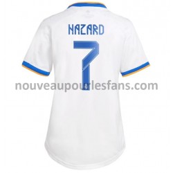 Maillot Real Madrid Eden Hazard 7 Femme Tenue Domicile 2021-2022 Manche Courte