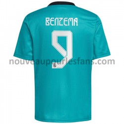 Maillot Real Madrid Karim Benzema 9 Tenue 3ème 2021-2022 Manche Courte