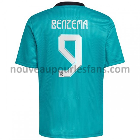 Maillot Real Madrid Karim Benzema 9 Tenue 3ème 2021-2022 Manche Courte
