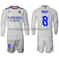 Maillot Real Madrid Kroos 8 Enfant Tenue Domicile 2021-2022 Manche Longue