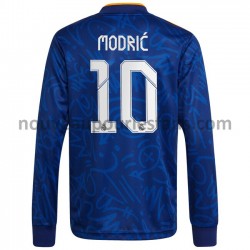 Maillot Real Madrid Luka Modrić 10 Tenue Extérieur 2021-2022 Manche Longue