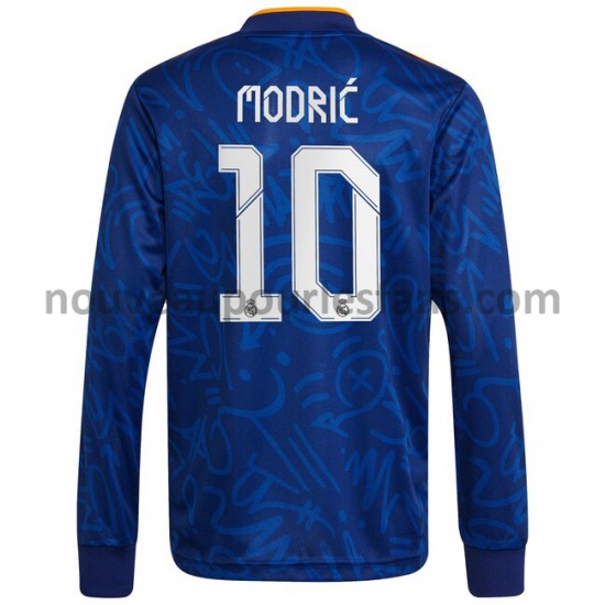 Maillot Real Madrid Luka Modrić 10 Tenue Extérieur 2021-2022 Manche Longue