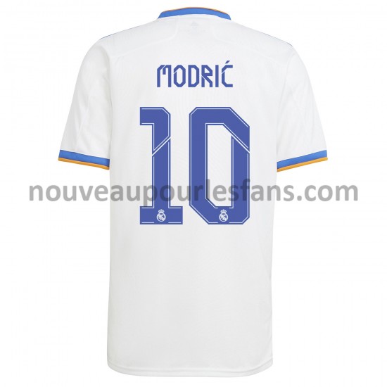 Maillot Real Madrid Luka Modrić 10 Tenue Domicile 2021-2022 Manche Courte