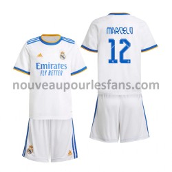 Maillot Real Madrid Marcelo 12 Enfant Tenue Domicile 2021-2022 Manche Courte