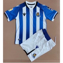 Maillot Real Sociedad Enfant Tenue Domicile 2021-2022 Manche Courte