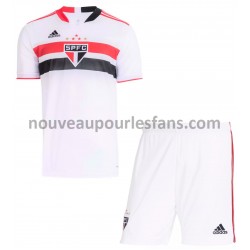Maillot São Paulo Enfant Tenue Domicile 2021-2022 Manche Courte