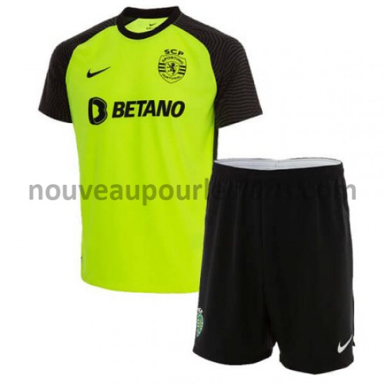 Maillot Sporting CP Enfant Tenue Extérieur 2021-2022 Manche Courte