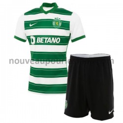 Maillot Sporting CP Enfant Tenue Domicile 2021-2022 Manche Courte