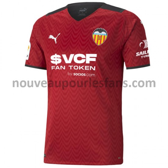 Maillot Valencie CF Tenue Extérieur 2021-2022 Manche Courte