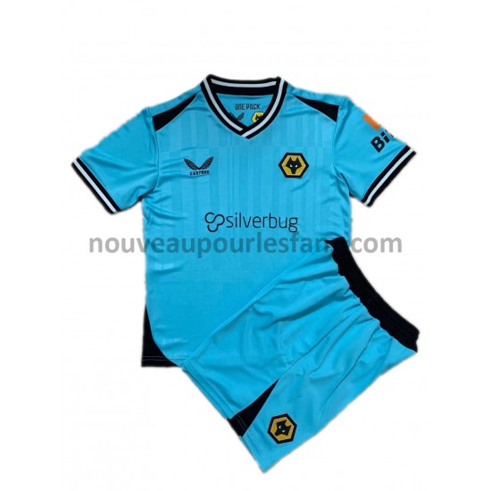 Maillot Wolverhampton Wanderers Gardien Enfant Tenue 3ème 2021-2022 Manche Courte