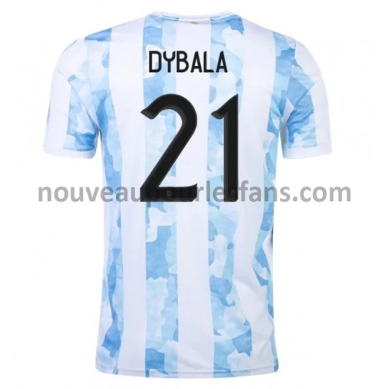 Maillot Argentine Dybala 21 Tenue Domicile 2021 Manche Courte