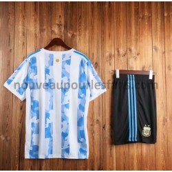 Maillot Argentine Enfant Tenue Domicile 2021 Manche Courte
