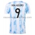 Maillot Argentine Kun Agüero 9 Tenue Domicile 2021 Manche Courte