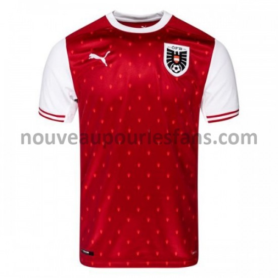 Maillot Autriche Tenue Domicile 2021-2022 Manche Courte