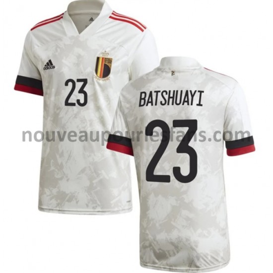 Maillot Belgique Batshuayi 23 Tenue Extérieur Euro 2020 Manche Courte