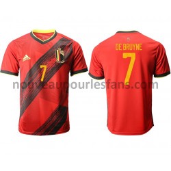 Maillot Belgique De Bruyne 7 Tenue Domicile Euro 2020 Manche Courte