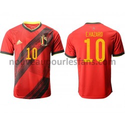 Maillot Belgique E.Hazard 10 Tenue Domicile Euro 2020 Manche Courte