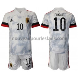 Maillot Belgique Eden Hazard 10 Enfant Tenue Extérieur Euro 2020 Manche Courte