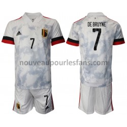 Maillot Belgique Kevin De Bruyne 7 Enfant Tenue Extérieur Euro 2020 Manche Courte