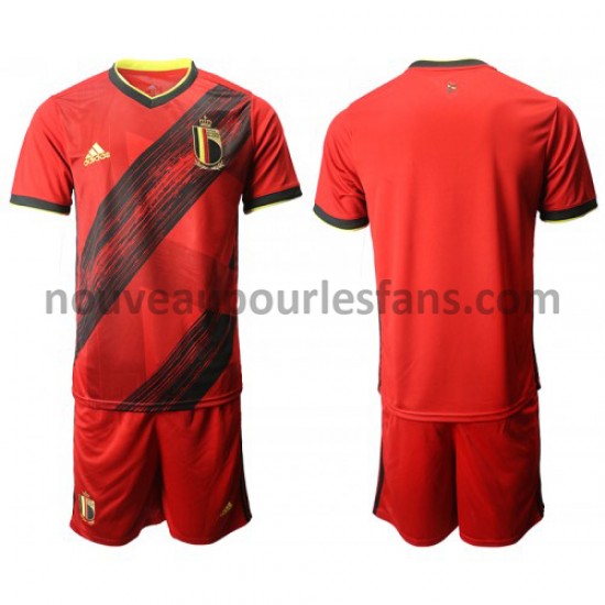 Maillot Belgique Enfant Tenue Domicile Euro 2020 Manche Courte