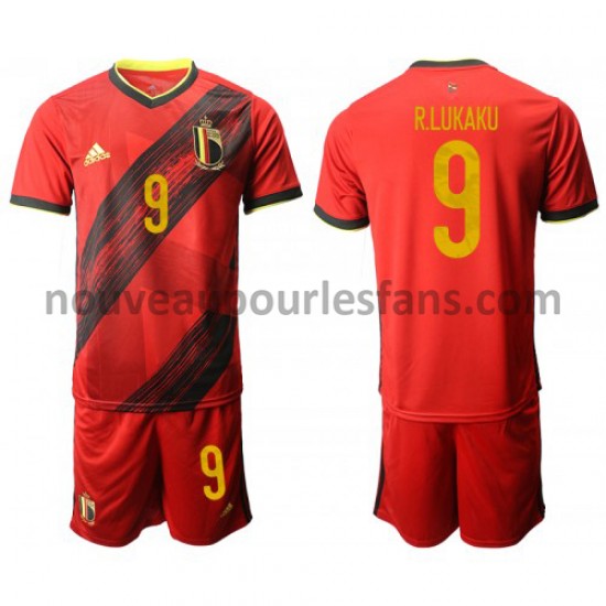 Maillot Belgique Romelu Lukaku 9 Tenue Domicile Euro 2020 Manche Courte