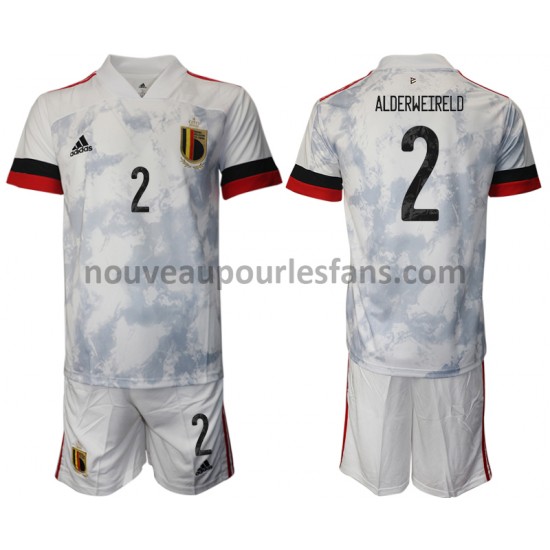 Maillot Belgique Toby Alderweireld 32 Enfant Tenue Extérieur Euro 2020 Manche Courte