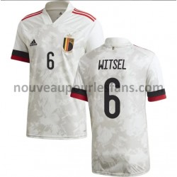 Maillot Belgique Witsel 6 Tenue Extérieur Euro 2020 Manche Courte
