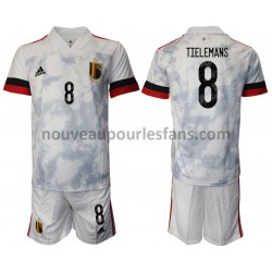 Maillot Belgique Youri Tielemans 8 Enfant Tenue Extérieur Euro 2020 Manche Courte