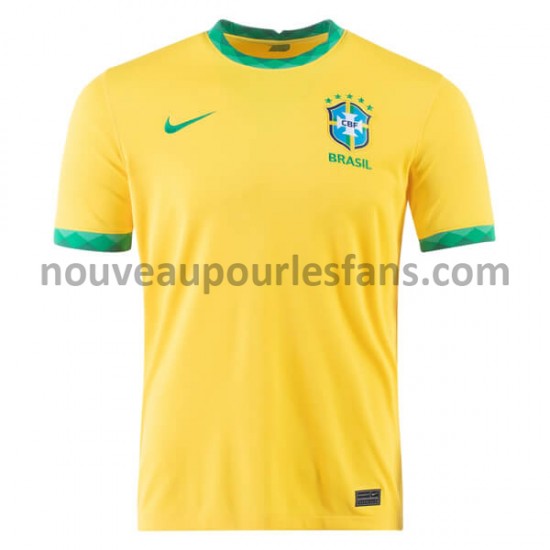 Maillot Brésil Tenue Domicile 2020-2021 Manche Courte