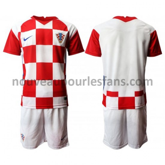 Maillot Croatie Enfant Tenue Domicile Euro 2020 Manche Courte