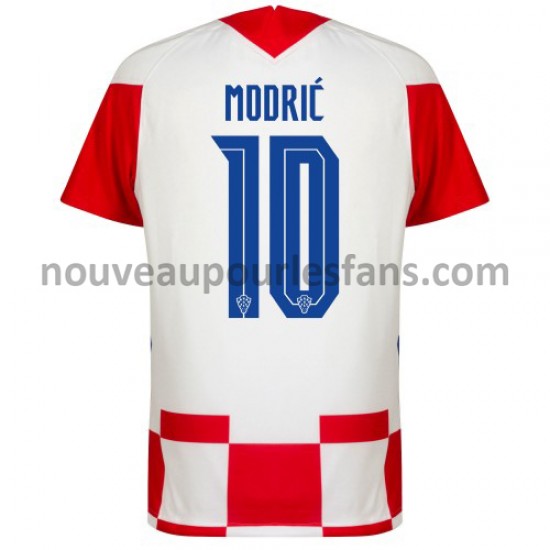 Maillot Croatie Luka Modrić 10 Tenue Domicile Euro 2020 Manche Courte