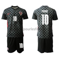 Maillot Croatie Luka Modrić 10 Enfant Tenue Extérieur Euro 2020 Manche Courte