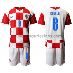 Maillot Croatie Mateo Kovacic 8 Enfant Tenue Domicile Euro 2020 Manche Courte