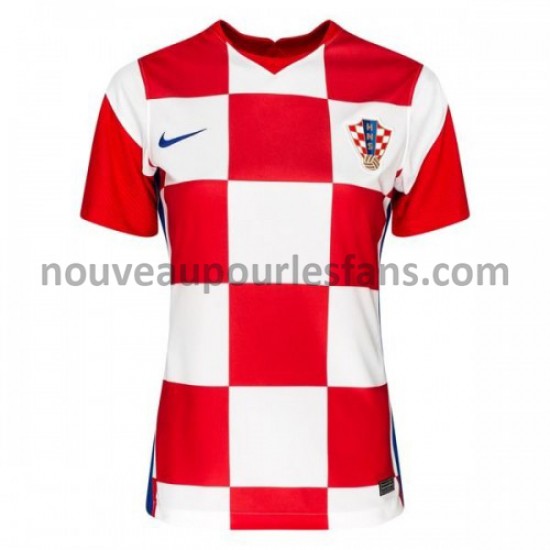 Maillot Croatie Femme Tenue Domicile Euro 2020 Manche Courte
