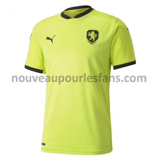 Maillot Tchéquie Tenue Extérieur Euro 2020 Manche Courte