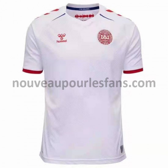 Maillot Danemark Tenue Extérieur Euro 2020 Manche Courte