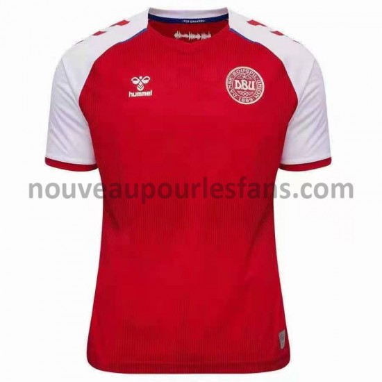Maillot Danemark Tenue Domicile Euro 2020 Manche Courte