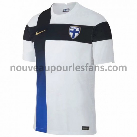 Maillot Finlande Tenue Domicile Euro 2020 Manche Courte