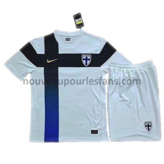 Maillot Finlande Enfant Tenue Domicile Euro 2020 Manche Courte