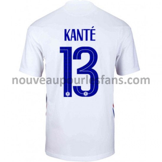 Maillot France Kante 13 Tenue Extérieur Euro 2020 Manche Courte