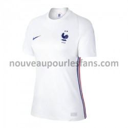 Maillot France Femme Tenue Extérieur Euro 2020 Manche Courte