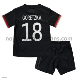 Maillot Allemagne Leon Goretzka 18 Enfant Tenue Extérieur Euro 2020 Manche Courte