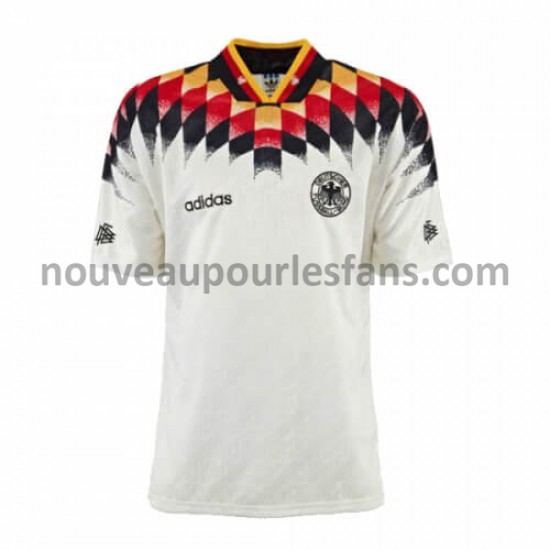 Maillot Allemagne Retro Tenue Domicile 1994 Manche Courte